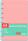 Junior Size Refills Paper, A5 Loose Leaf Paper for TUL Custom Note-Taking System