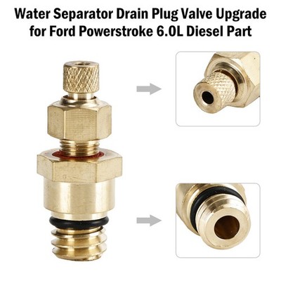 Water Separator Drain Plug Valve Upgrade für Ford Powerstroke 6.0L Diesel Part