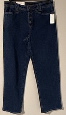 Sanctuary Luna Cuffed Pant Standard Rise Straight Crop Denim Jeans 31 NWT 139