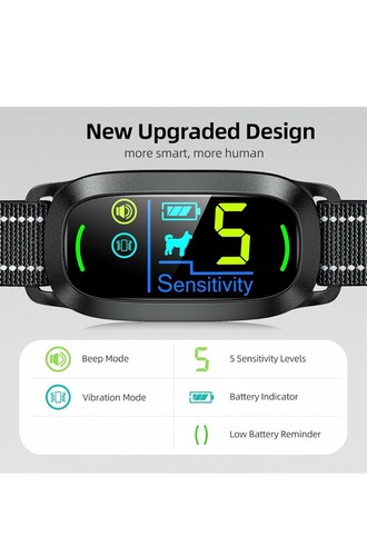 Auto Anti Bellen Hundehalsband Intelligent Wasserdicht Bellen Terminator Neu - Bild 2 von 12