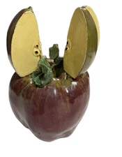 Vintage Apple Holder With 4 Butter Jam Spreaders Grannycore