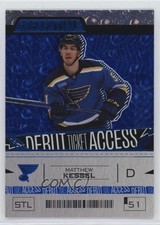 2023 Upper Deck Credentials Debut Ticket Access Blue 37/149 Matthew Kessel 00em