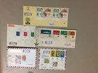 Five Israel registered covers with sets TAB stamps