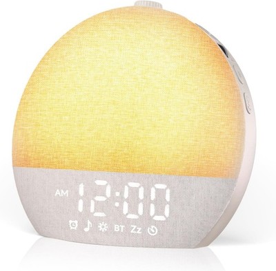 Sunrise Alarm Clock White Noise Sound Machine for Bedroom | Natural Wake-Up Ligh