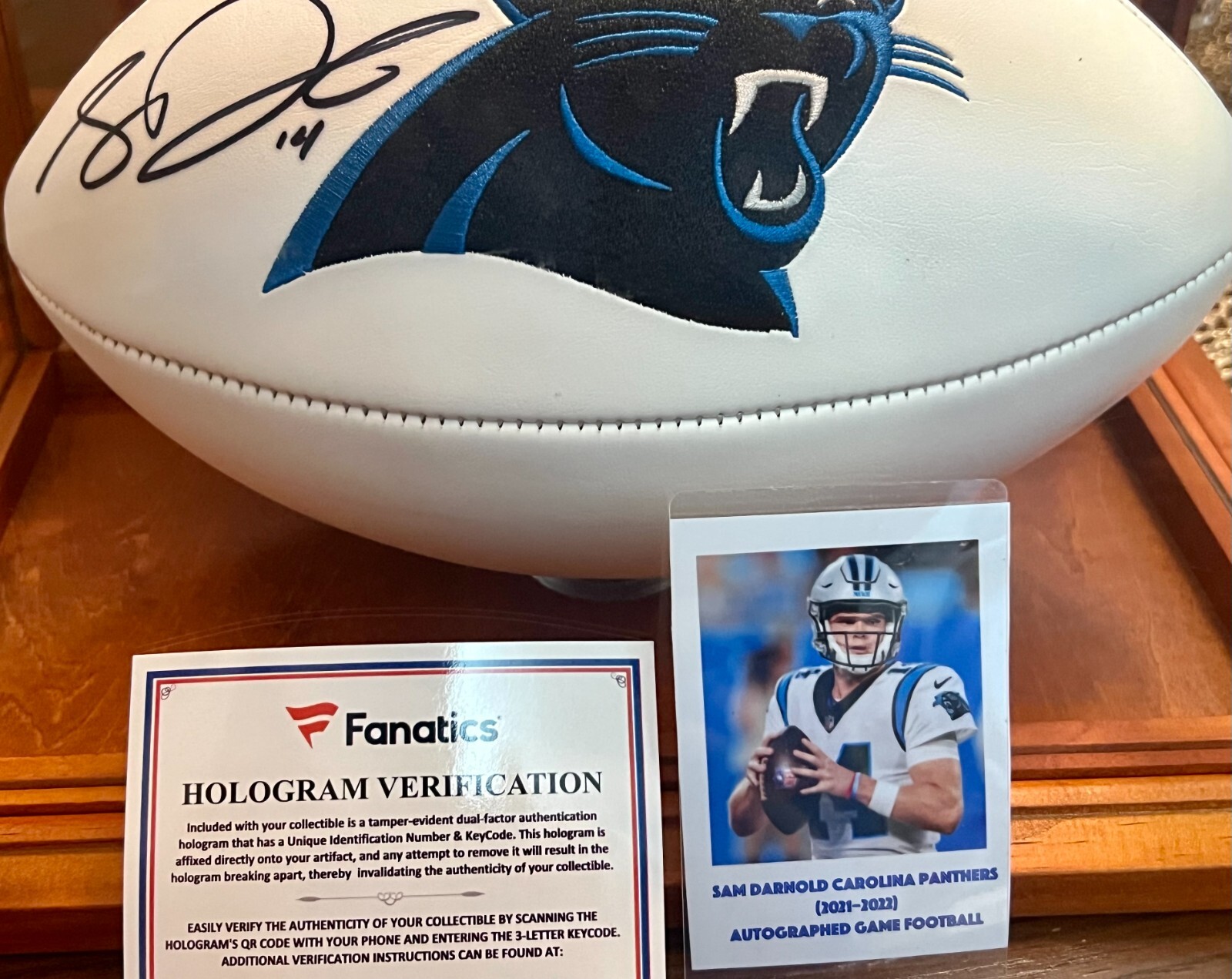 sam darnold Autographed Signed Carolina Panthers - Football NFL 