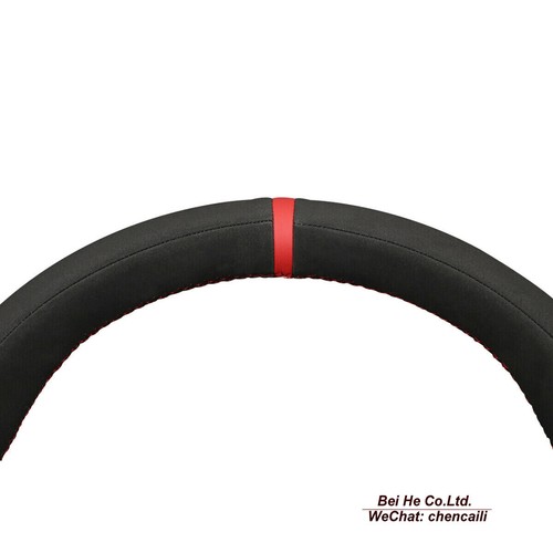 DIY Durable Black Suede Car Steering Wheel Cover Wrap For Mini Cooper Clubman - Picture 5 of 12