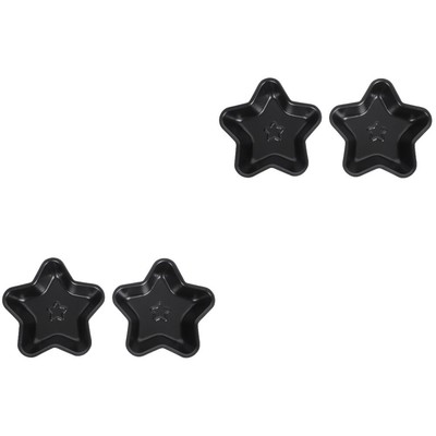 2pcs Pfannkuchen Form Stern Kuchen Pfannen Stern Geformt Muffin Form
