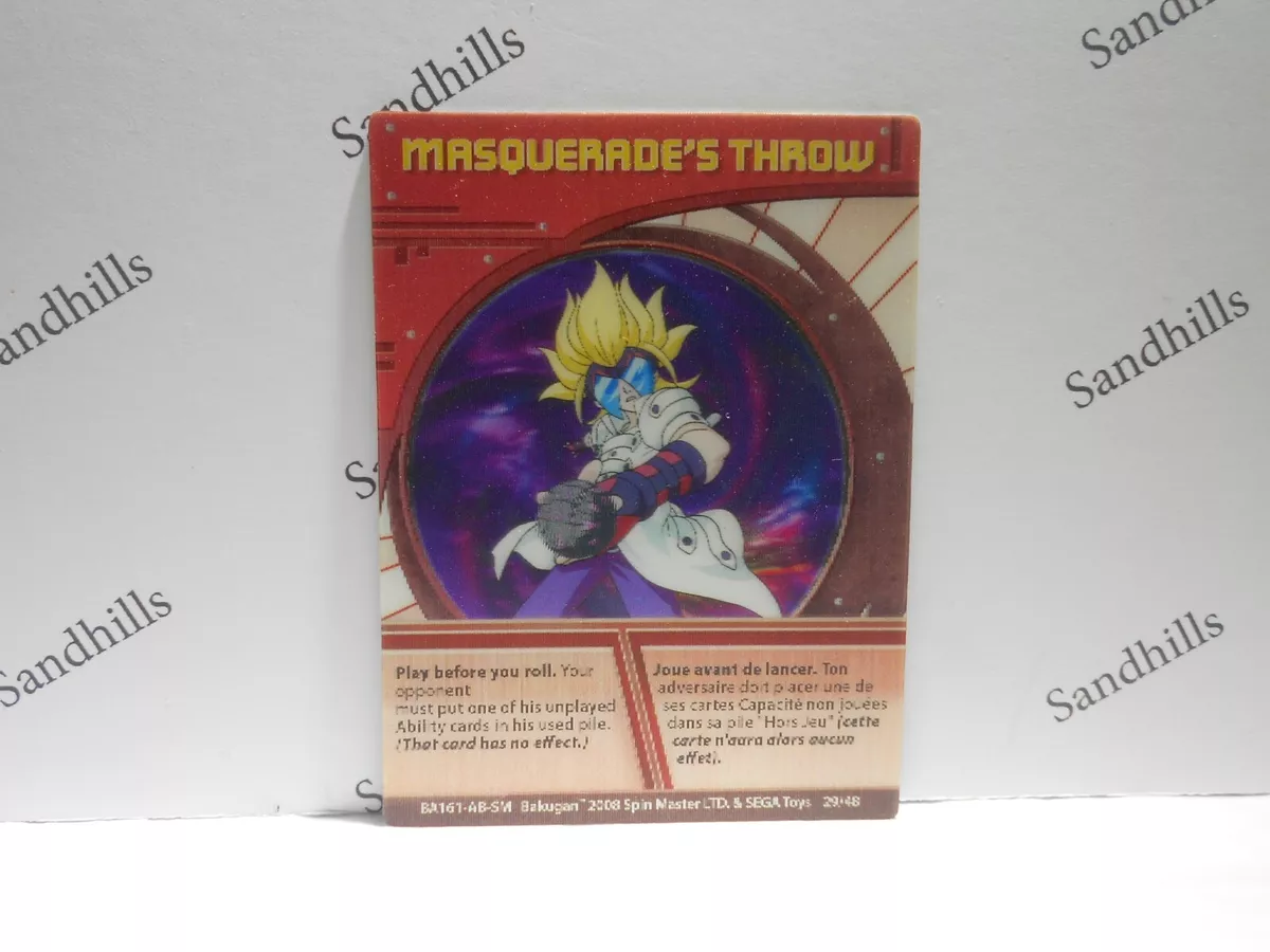 Bakugan Battle Brawlers MASQUERADE'S THROW Ability Card 29/48 BA161 2008