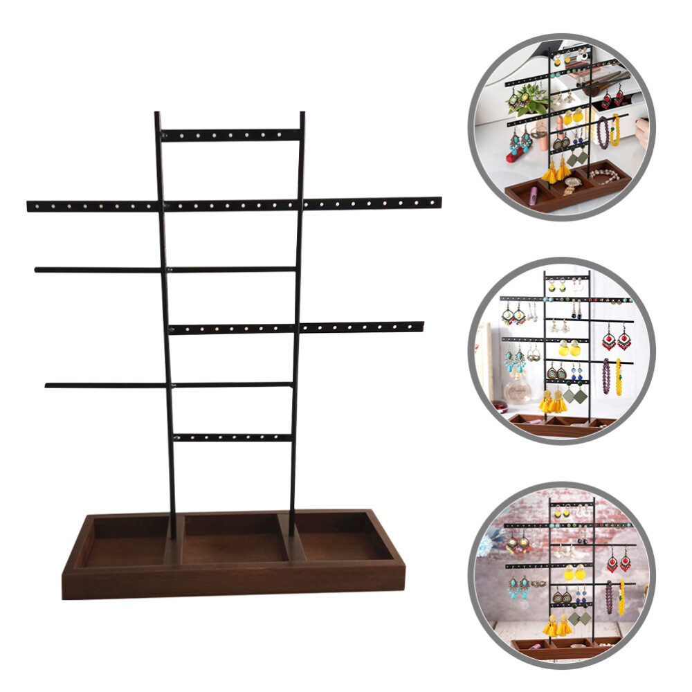 Multifunctional Lanyard Card Holder Jewelry Rack Bracelet Display Stand  -image