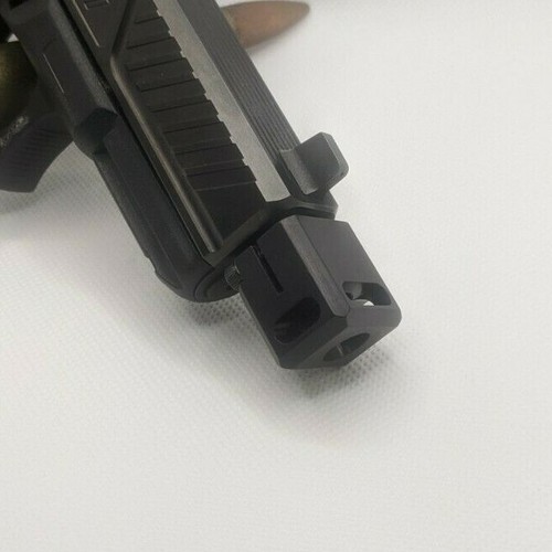 9mm 1/2x28 TPI for PSA Dagger Muzzle Brake Compensator - Anodized Black ...