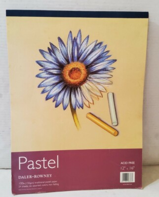 Daler-Rowney Pastel Paper 100LB Acid free 12x16 20 Sheets 6 Assorted Colors 