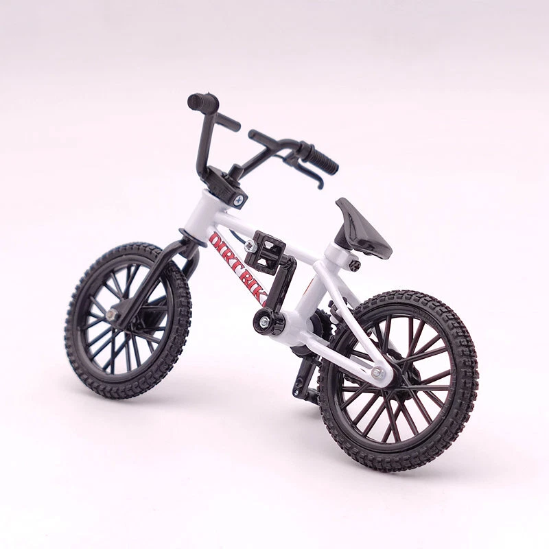 Miniature FLICK TRIX BMX Finger Bike PREMIUM Toys Bicycle Diecast S&M DIRT White - Image 4 of 4