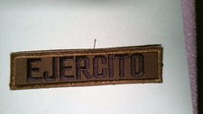 MILITARY PATCH SEW ON OLDER NAME TAPE THAT SAYS EJERCITO