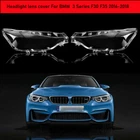 Pair LED Headlight Headlamp Lens Cover For BMW F30 F31 3 Series 2016 2017 2018