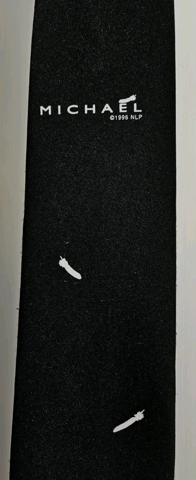 Corbata de cuello promocional de película de Michael vintage rara de los 90 John Travolta Angel Memoribilia Foto 2 de 4