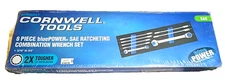 BRAND NEW: BPRW8ST 8 Piece Cornwell 72-Tooth SAE Ratcheting Combo Wrench Set