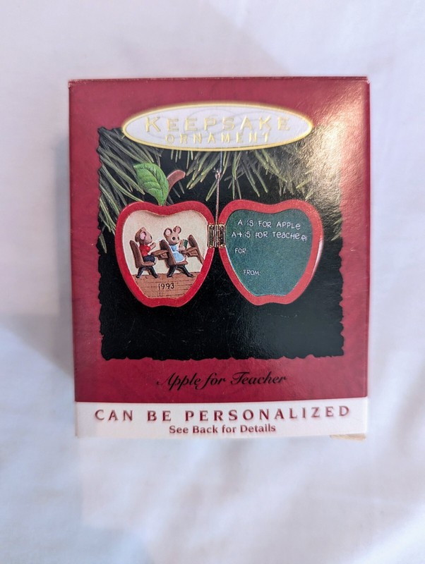 1993 Hallmark Keepsake Ornament - Apple For Teacher