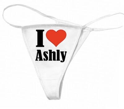 String Tanga I Love Ashly Geburtstag Geschenk Valentinstag Weihnachten