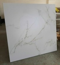 TILES JOBLOT 53: 75x75cm Satin Matt Carrara Marble Effect Porcelain Tiles 30m2
