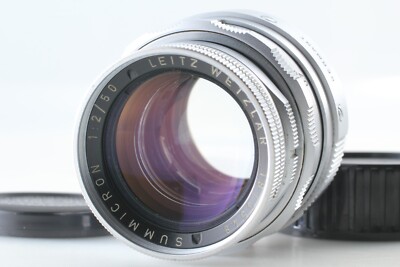 ''NEAR MINT+++'' Leica Leitz Summicron M 50mm 5cm f/2 DR Rigid Chrome Lens JAPAN