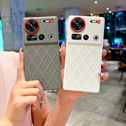 Para ZTE nubia Z70S Ultra, Moda Híbrido Armadura Rejilla Cuero Cubierta Estuche Carcasa - Imagen 2 de 15