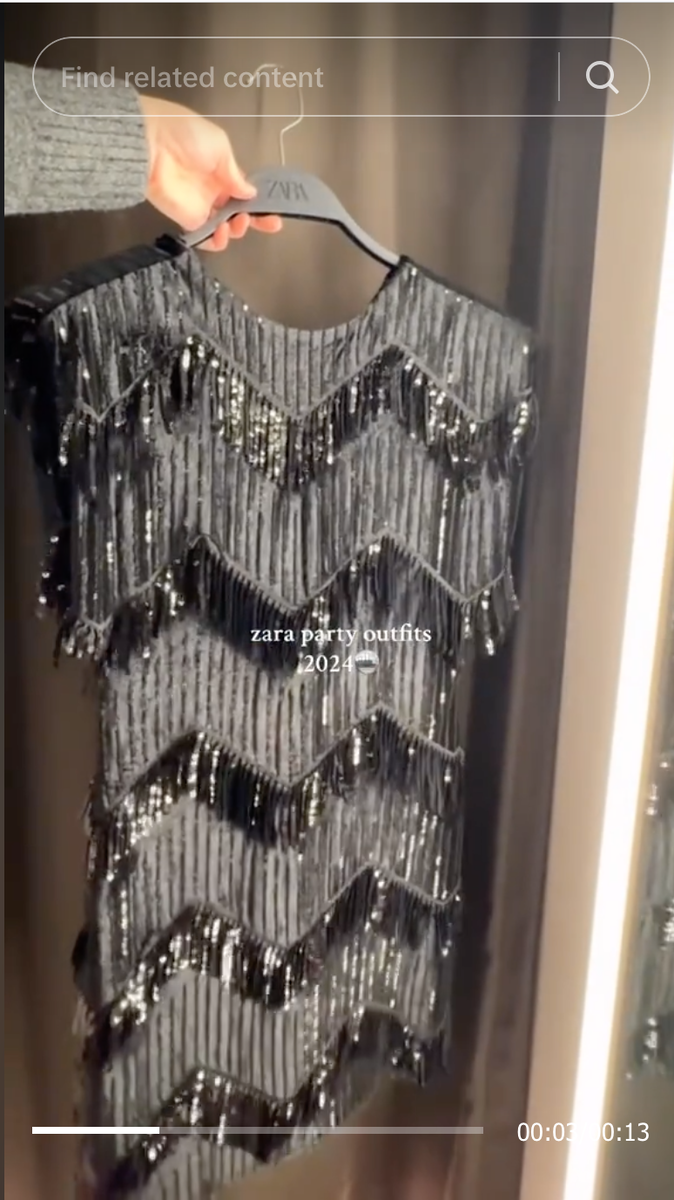 ZARA BNWT VELVET FRINGE AND SEQUIN DRESS ALL SIZES REF ZARA BNWT VELVET FRINGE AND SEQUIN DRESS ALL SIZES REF