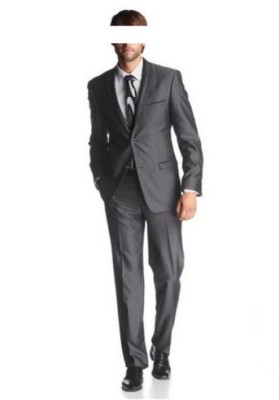 2Tlg. Bruno Banani Anzug Set Gr.44-54 Herren Grau Business Sakko Hose Slim L32