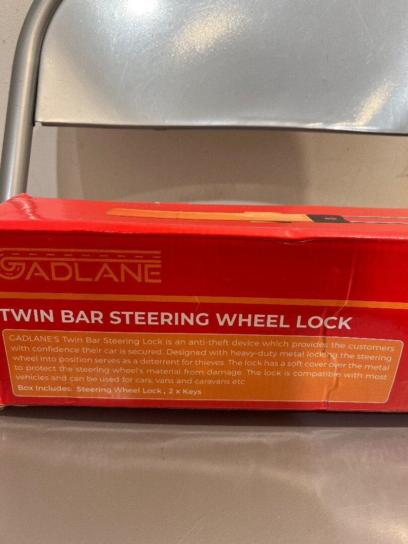 BNIB GADLANE twin bar steering wheel lock CG T14 eBay