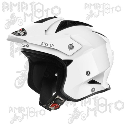 CASCO AIROH FIBRA MOTO URBAN TRIAL CROSS JET SCOOTER TRR S CONVERT BIANCO |  eBay