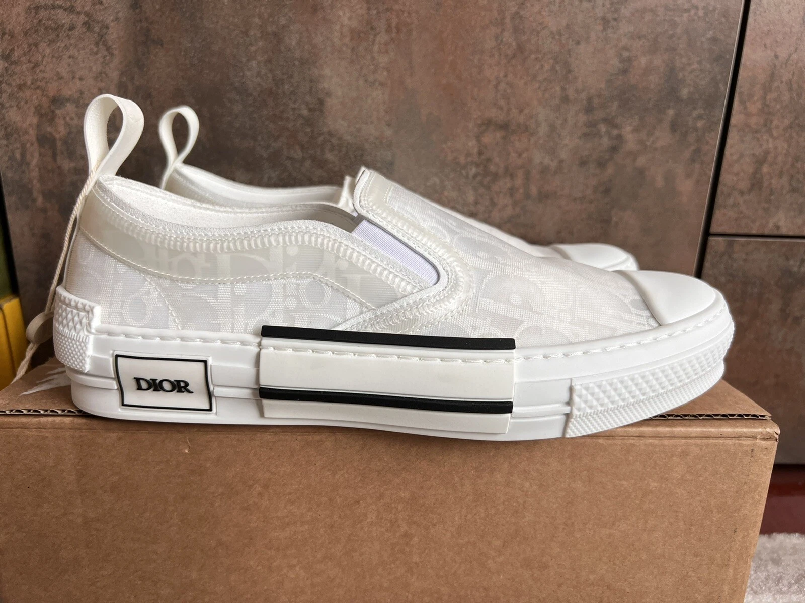 Baskets à enfiler Dior B23 taille 40 UK6 US7 chaussures pour hommes NEUVES