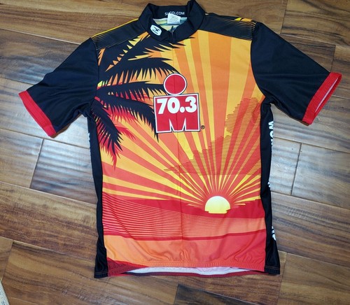 Sugoi Ironman 3/4 Zip Tropical Print Cycling Jersey Shortsleeve Adult Sz Medium - Picture 8 of 8