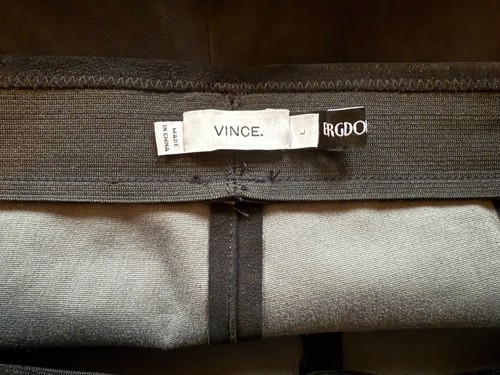VINCE. 100% Lamb Leather Pant Black Bergdorff Goodman - Size Large Leggings NTSF - Picture 2 of 10
