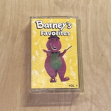 Barney's Favorites Vol 1 Cassette Tape Vtg 1993 Purple Dinosaur Childrens Songs