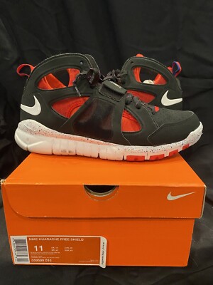 Nike Huarache Free Shield  NYC Pack  Black/Red/Blue [559599-016] Mens Size 11