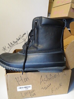 London Fog Ashford 2 Black Waterproof Shell Winter Boots Mens Size 9 M London Fog Ashford 2 Black Waterproof Shell Winter Boots  main image 3