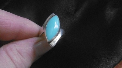Bague En Argent Massif 925 - Forme Originale - Taille 50,5 - Occasion