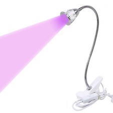 15W Gooseneck Flexible 365nm Currency Ink Glue Curing Ultraviolet Clip on Light