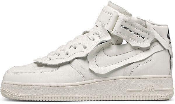 Nike Comme des Garçons x Air Force 1 Mid Triple White - 1 of 1
