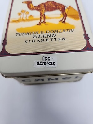 domestic tobacco Vintage 7oz Bugler Tin With Original Lid - Empty Blended Turkish and Cigarette Tobacco Tin Chesterfield Cigarettes of Imported and