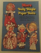 Vintage More Dolly Dingle Paper Dolls Grace Drayton Dover Press 1979