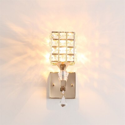 Wandleuchten Innen Beleuchtung Lampe Kristall Leuchte Nachttisch Gang Wandleuchter Modern