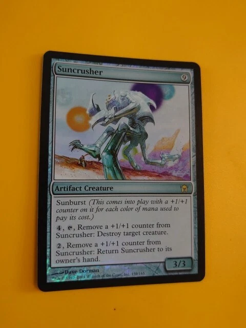 Suncrusher FOIL fifth dawn  rare artifact creature Magic the Gathering Card. - Image 2 of 4