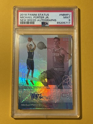 Michael Porter Jr. 2018-19 Status Rookie Signature #18 Auto PSA RC