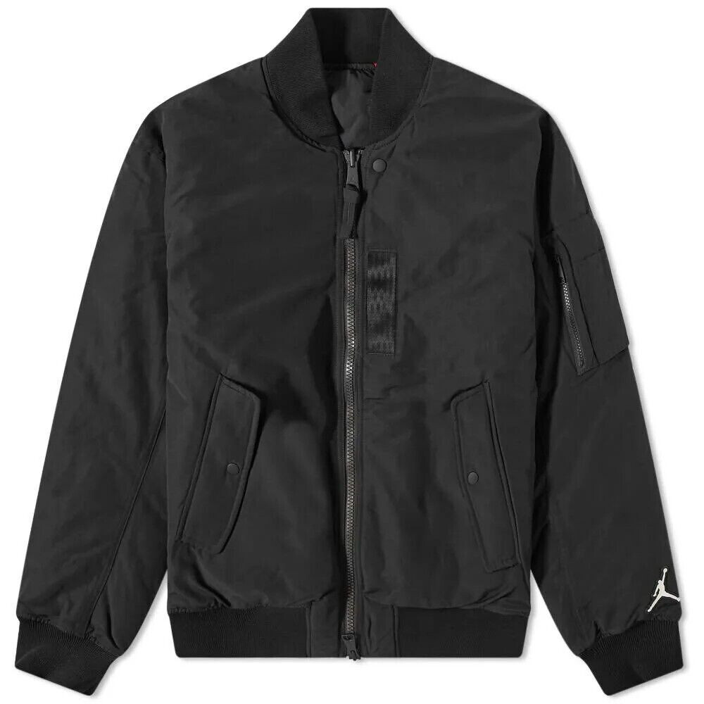 Jordan Essentials Statement MA-1 Jacket DA9796-010 Black Red