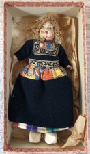 Vintage Dutch Girl Wooden Shoes Amsterdam Holland