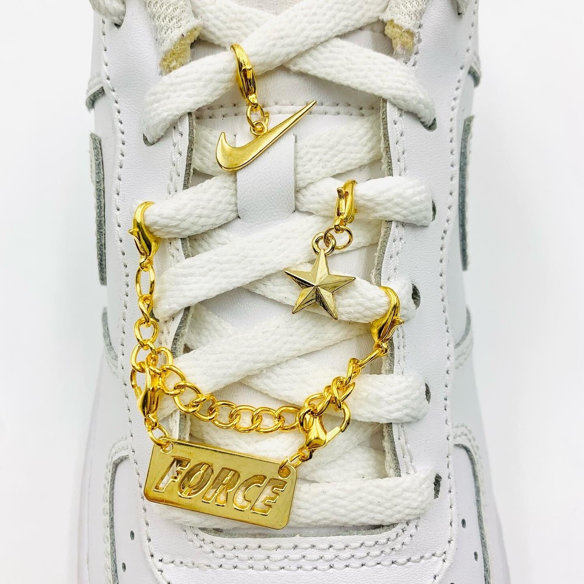 Gold Chain Nike Sneaker Mit Kette Air Force Pixel Nike Schuhe Mit