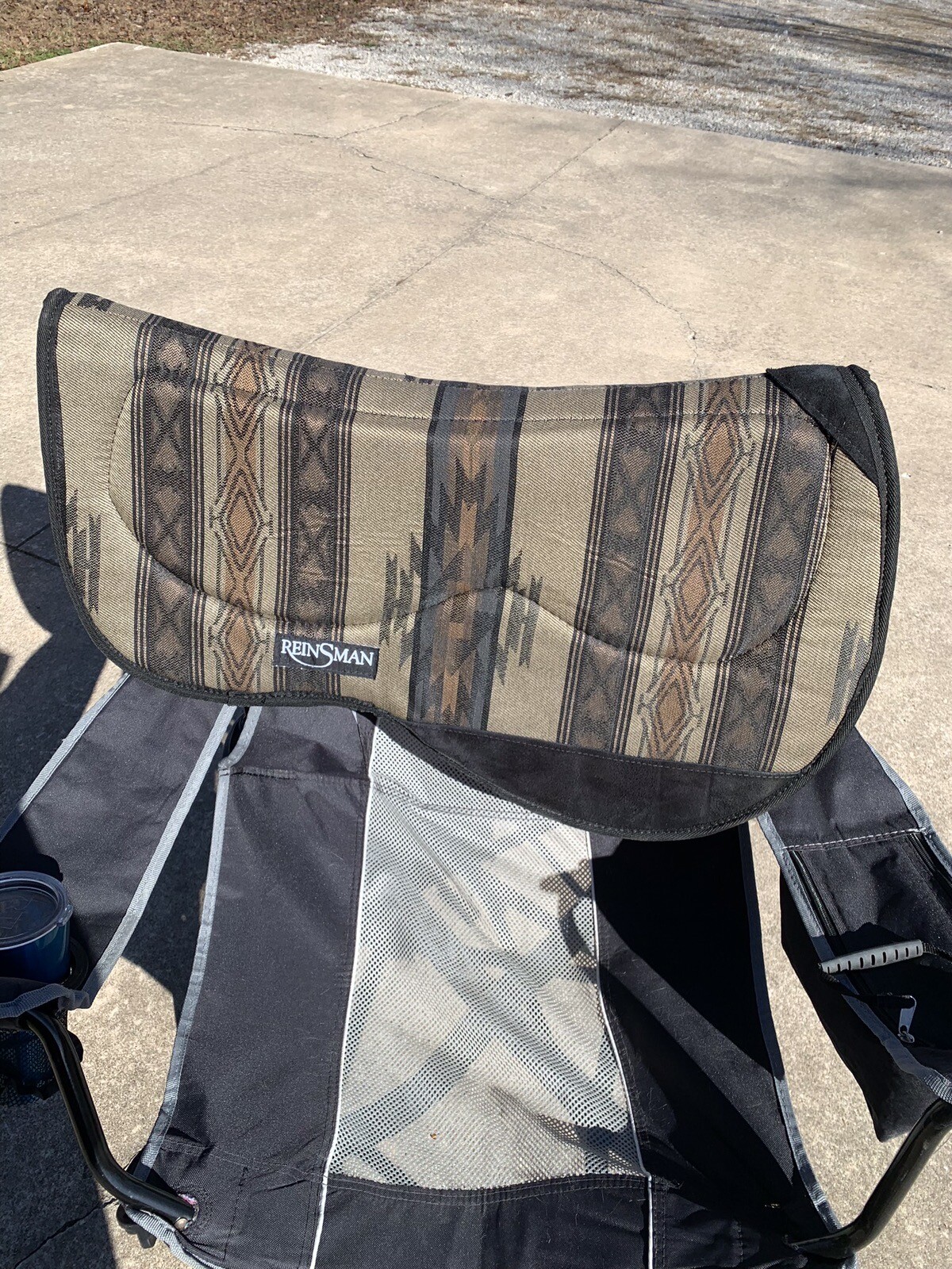 Reinsman Nesting Trail Contoured Saddle Pad for Wide Round Back, Mutton