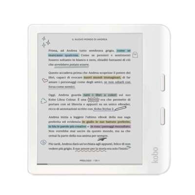 Kobo Colour eBook Reader weiß eReader 7 Zoll Farbdisplay