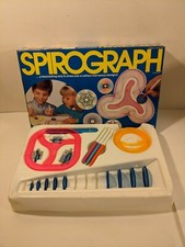 VINTAGE SPIROGRAPH SET in Box Blue Pink Original Pens Incomplete SEE PHOTOS