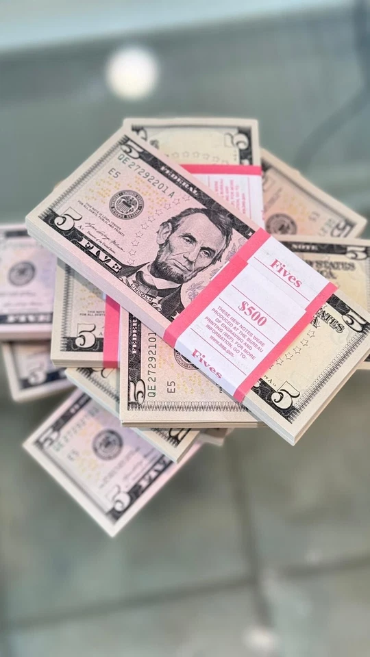 100 FIVE 5 dollars bill Brand NEW $5 NOTE UNCIRCULATED 2021A UNC BIP crispy 2021 - Image 2 of 4